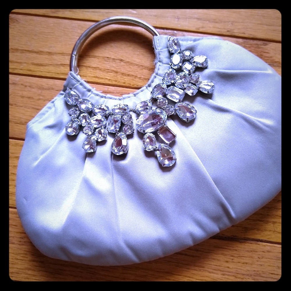 Lulu Townsend Silver Clutch